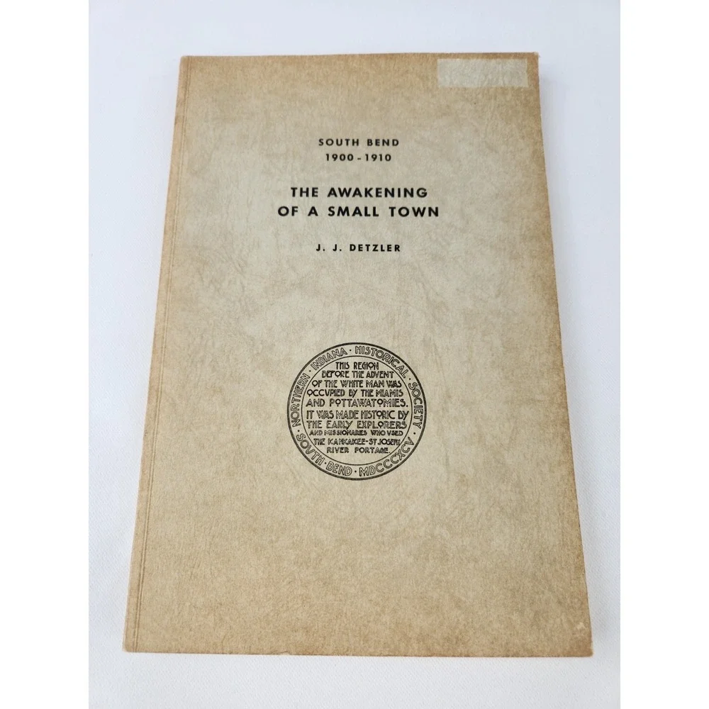 Historical South Bend St Joseph County Indiana Books Detzler Signed Vtg Ancestry